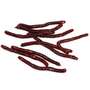 10 Pcs 8cm Long Soft Silicone Worm Shape Fish Baits Lures red Wine H6F5