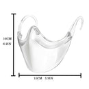5 PCS Foldable Transparent Face Shield Reusable Safety Mouth Cover Visor