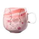 Large Ceramic Coffee Mugs Large Handle for Men Women  U0221 pink