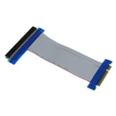 PCI-E 8X To 16X Riser Card Ribbon Extender Extension Cable Cord Adapter Tide