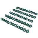 50Pcs Scouring Pad Grinding Head Set Nylon Grinding Head with Handle Polish