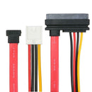 SATA 7+15Pin to 4Pin IDE Power + 7Pin M SATA Converter Adapter Cable