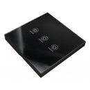 Durable Touch Black Glass Touch Remote Control On Off Switch 3 Gang