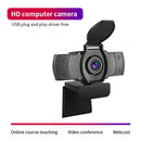 1080P Full HD Webcam USB Web Camera with Mic Privacy Cover for Online Class