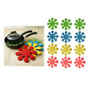 12pcs Non-woven Petal Pan Pad Kitchen Pot Holder Bowl Placement Pad Pot Mat