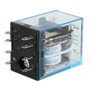HH52P DC 12V Coil DPDT 8 Pins Electromagnetic Power Relay DYF08A Base