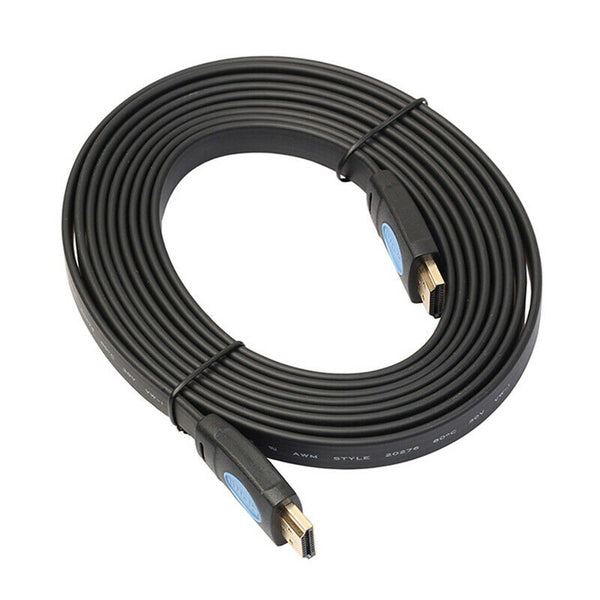 1 set Flat Ultra High Speed HDMI 2.0 Cable HDTV PS4 2160P 4K bluray 18Gbps