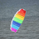 1.4m Regenbogen Dual Line Stunt Parafoil Power Sport Neu Drachen Outdoor Sp L0W8