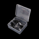 Black Waterproof Soft Silicone Swimming Set Nose Clip + Ear Plug Kits Boxed BX