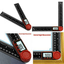2in1 200mm Digital Protractor Angle Finder Ruler Crown Trim Woodworking Pretty
