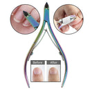 Nail Cuticle Nipper Rainbow Clipper Tweezer Scissor Dead Skin Remover Nail To OZ