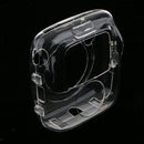Crystal Hard PVC Cover with Removable Rainbow Shoulder Strap, Clear