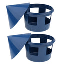 2 Pcs Plastic Hanging Bowl Feeding Bowl Bird Dog Food Water Cage Container