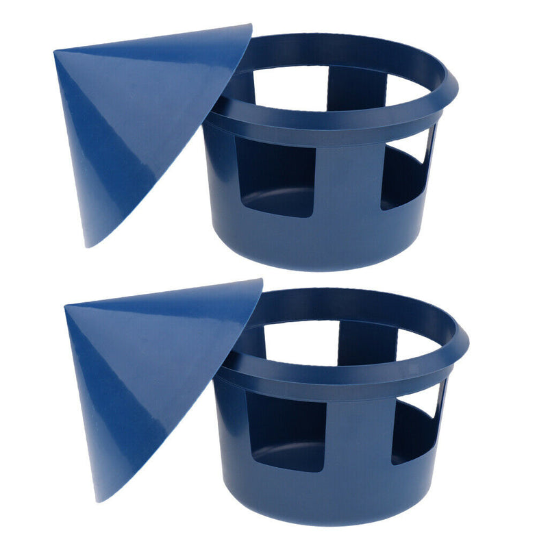 2 Pcs Plastic Hanging Bowl Feeding Bowl Bird Dog Food Water Cage Container