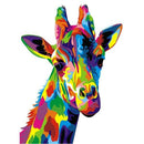 Cross Stitch Kit Diy Diamond Embroidery Color Giraffe Full Round Diamond Pa