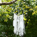 DIY Dream Catcher Feathers Light String Wall Hanging Ornament Home Decor