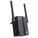 Wireless WiFi Repeater 300Mbps Dual Antenna WiFi Range Extender (EU Black)