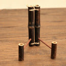 Eco-friendly Bamboo Plate Display Tea Cake Stand Tea Utensils Black Bamboo