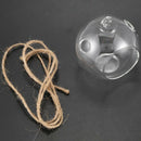 12Pcs 80MM Hanging Tealight Holder Glass Globes Terrarium Wedding Candle Ho