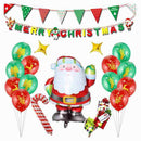 21 Pack Merry Christmas Balloons Set 38 Inch Santa Claus Balloon Merry Chri H9W1