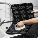1Pcs Kitchen Grease Aluminum Foil Insulation Block Oil Splash Board Cooking A9D1