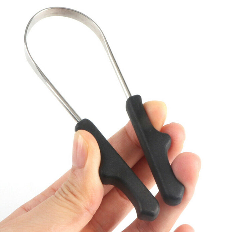 Tongue cleaner scraperdental careoral hygiene caremouth white stainless ste Ew