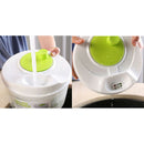 Plastic Large Salad Spinner Leaf Dryer Lettuce Veg Drainer Dressing Herb Wat Bj