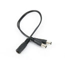 DC 1 Female to 2 Male Power Split Splitter Cable 5.4*2.7mm for CCTV CameraB Hn