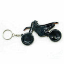 Mens Rubber Car Auto Keyring Metal Motorcycle Motorbike Y5B4 High Keychain Y9C5