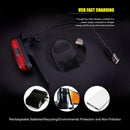 USB Rechargeable Mountain Bike Taillight Night Cycling COB Warning Light