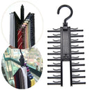 360Â° Rotating 20 Tie Belt Scarf Compact Hanger Rack Holder Organiser P&T ME