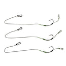 3 Pieces Fishing Hair Rig Braided Thread Carbon Steel Hooks Boilies Carp Rig