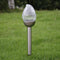 2pcs Steel Solar LED Crackle Lamp Spike Peach Shape Outdoor Landscape Light