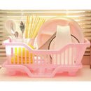 Environmental Plastic Kitchen Sink Dish Drainer Set Rack Washing Holder Bas