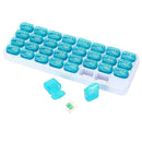 One Month Pill Organiser 31 Day Box Lid Medicine Tablet Storage Box Dispens C6E4