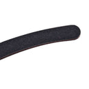 Nail files, curved, double-sided, black, 10 pieces