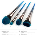 4Pcs Gradient Soft Hair Makeup Brush Sets Tools Cosmetic Brush Foundation E