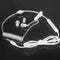 White In Ear Stereo Air Tube Anti-radiation Headset Radiation Proof Hea VNL