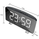 Digital Alarm Clock Radio, FM Radio Alarm Clock, USB Port for Charging, Lar