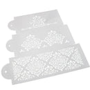 Lace Flower Cake Cookie Fondant Side Baking Stencil Wedding Decorating Tool P sp