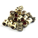 20pcs Copper Car Tire Valve Stem Caps Auto Tyre Valve Dust Proof Air Caps