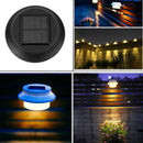 6LED Solar Lamp Wall Garden Waterproof Fence Gutter Outdoor Sensor Light