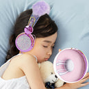 Cute Glitter Bling Bear Ear Kids Headphone for Girls Children Birthday Gift