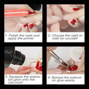 Set of 100 Coffin Nails Long Natural Full Colver Acrylic False Nails Ballerina