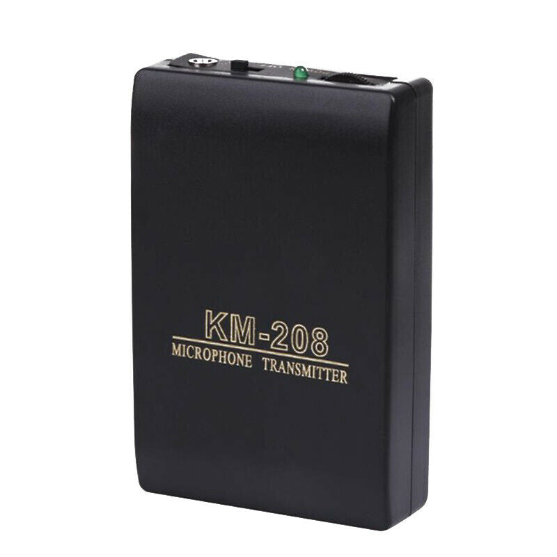 3.5mm Stereo Wireless FM Transmitter Receiver Lavalier Lapel Clip Microphon