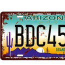 Car License Retro Metal Tin Sign Plaque Picture Bar Pub Man Cave