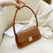 Classic Women Handbag PU Leather Shoulder Bag Shopping Totes (Light Brown) A