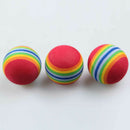 50pcs Golf Swing Training Aids Indoor Practice Sponge Foam Rainbow Balls