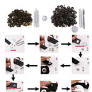 2 Boxed Press Stud Popper Fastener Punch Tool Kits for Leather Bag Clothes