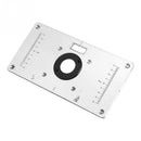 Aluminium Alloy with 4 Insert Rings Practical Router Table Plate for Trimme